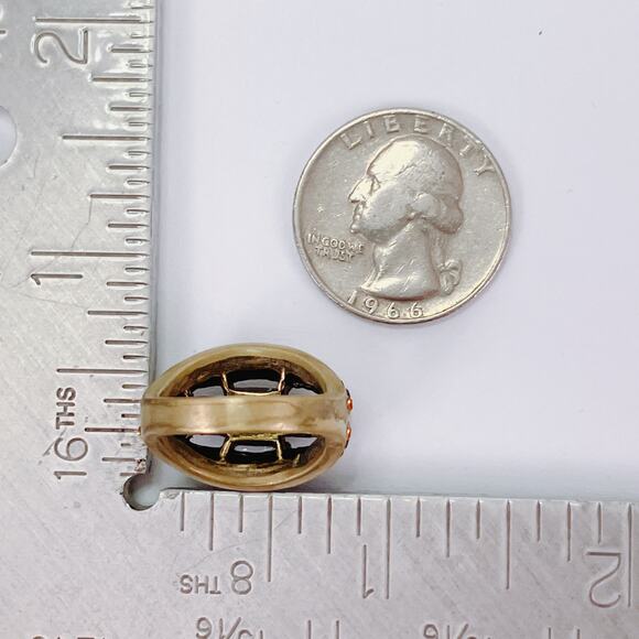 Signed Heidi Daus Colorful Cocktail Ring Designer Statement Rhinestone Size 6 - Picture 10 of 11